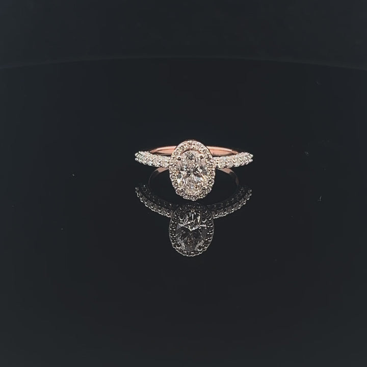 Exquisite 1.0ct Oval Diamond Ring