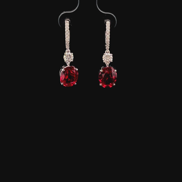 Ruby Drop Earrings