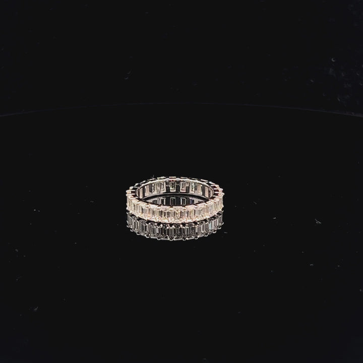 Exquisite 0.12ct Each Emerald Eternity Band