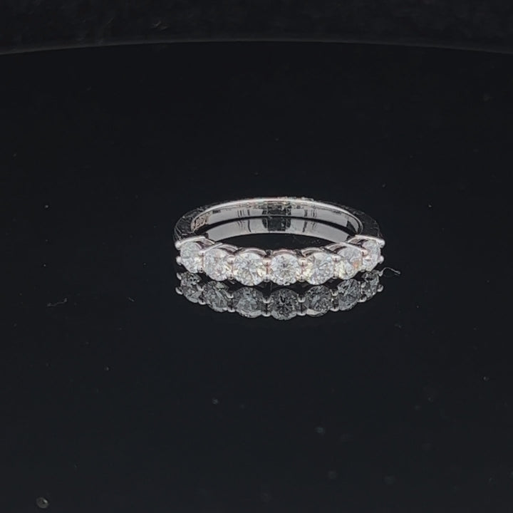 Elegant Diamond Band in 14KT White Gold